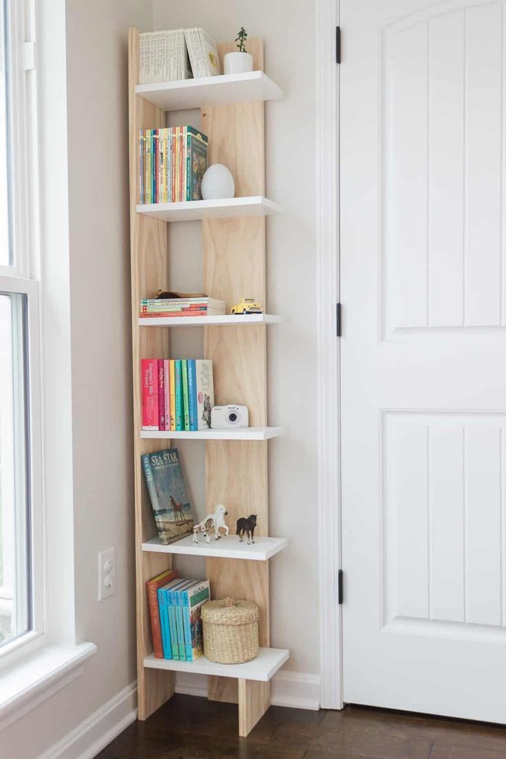 Diy $60 Corner Bookcase | One Room Challenge – Week 3 | Bookshelves In  Bedroom, Shelves In Bedroom, Bookshelves Diy With Single Door Bookcases (View 13 of 15)