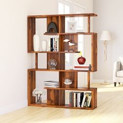 Fairfield Modern Geometric Bookcase For Home And Office Throughout Geometric Bookcases (View 1 of 15)
