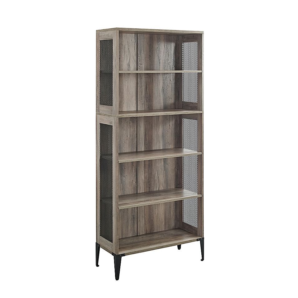Forest Gate™ 68 Inch 5 Shelf Industrial Bookcase | Bed Bath & Beyond |  Industrial Bookcases, Shelves, Bookcase With Regard To 68 Inch Bookcases (View 5 of 15)