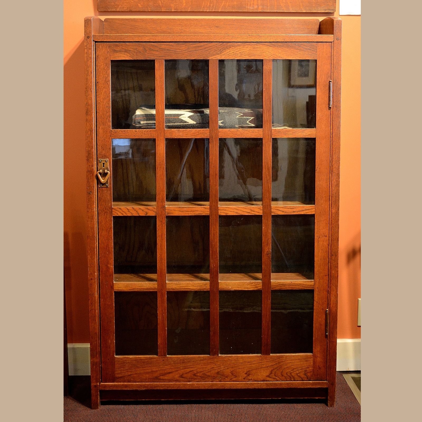 Gustav Stickley Single Door Bookcase #715 | Dalton's American Decorative  Arts For Single Door Bookcases (View 3 of 15)