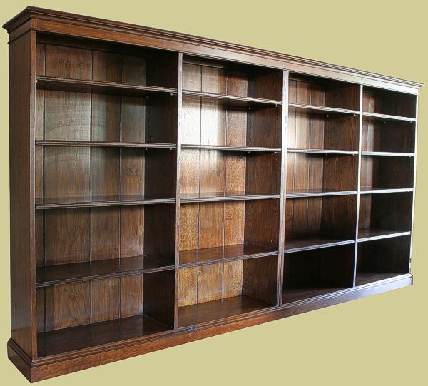 Handmade Bespoke Oak Bookcase | Oak Study Furniture | Custom Oak Sitting  Room Furniture Pertaining To Oak Bookcases (View 9 of 15)