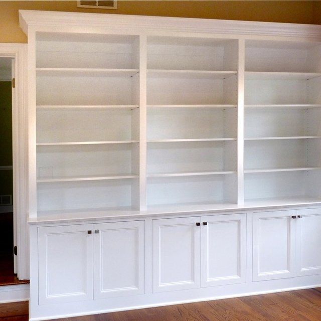 Home Office Built In Bookcases | Built In Bookcase, Built In Wall Shelves,  Home Office Storage Intended For Bookcases With Shelves And Cabinet (View 13 of 15)