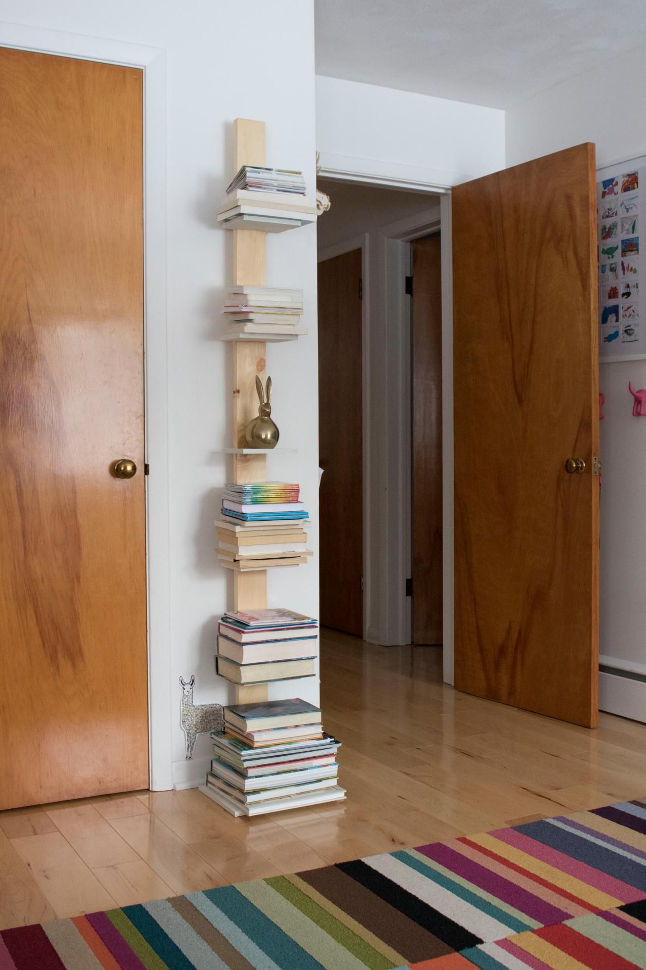How To Build A Tower Bookshelf | Hgtv In Spine Tower Bookcases (View 3 of 15)