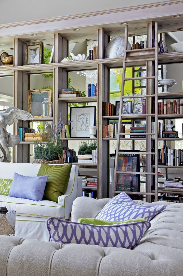 How To Perfectly Style Your Bookshelf, According To Designers | Living Room  Mirrors, Room Design, Home Decor Within Mirrored Bookcases With 3 Shelves (Photo 9 of 15)