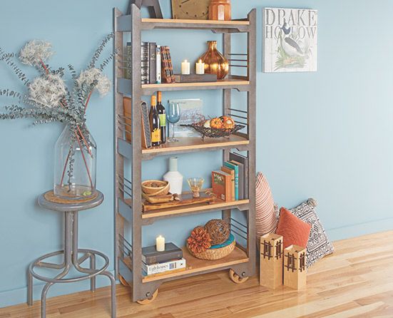 Industrial Bookcase | Woodworking Project | Woodsmith Plans Inside Minimalist Open Slat Bookcases (Photo 10 of 15)