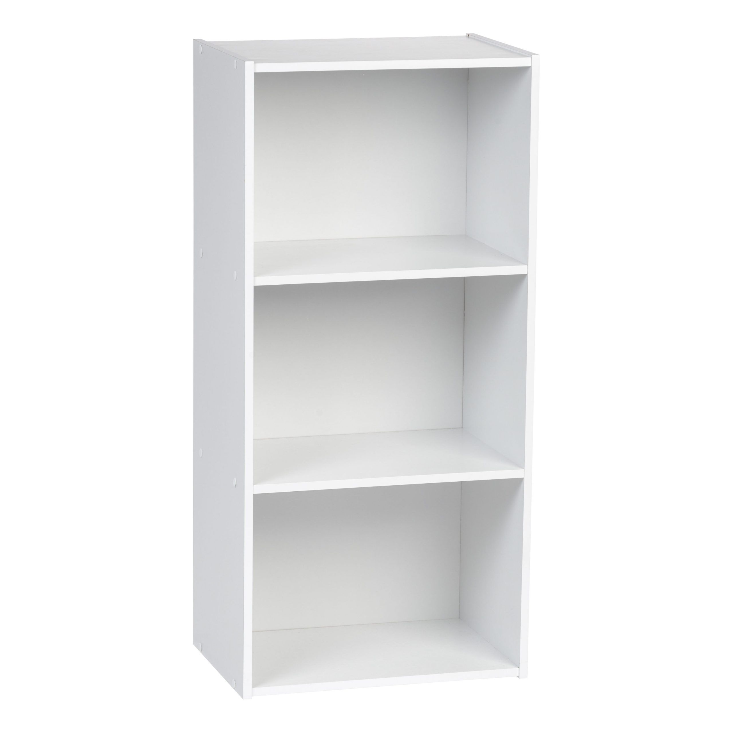Iris Book Cases White Wood 3 Shelf Bookcase (16.3 In W X 34.5 In H X   (View 9 of 15)