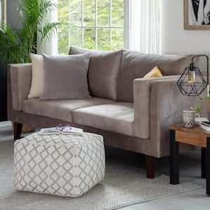 Ivory – Ottomans – Living Room Furniture – The Home Depot Within Soft Ivory Geometric Ottomans (View 14 of 15)