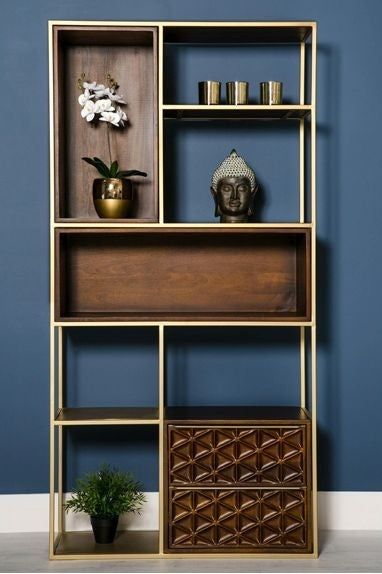 Ivy Mango Wood Bookcase – Cfs Furniture Uk Pertaining To Mango Wooden Bookcases (View 10 of 15)