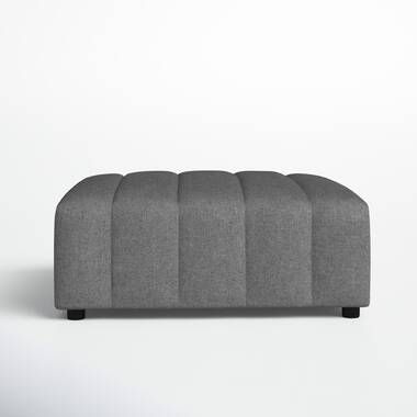 Jamison Upholstered Ottoman | Joss & Main With Charcoal Dot Ottomans (View 12 of 15)