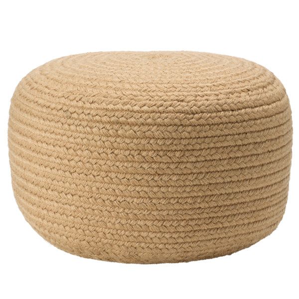 Joss & Main Outdoor Ottoman With Cushion & Reviews | Wayfair In Polyester Handwoven Ottomans (View 5 of 15)