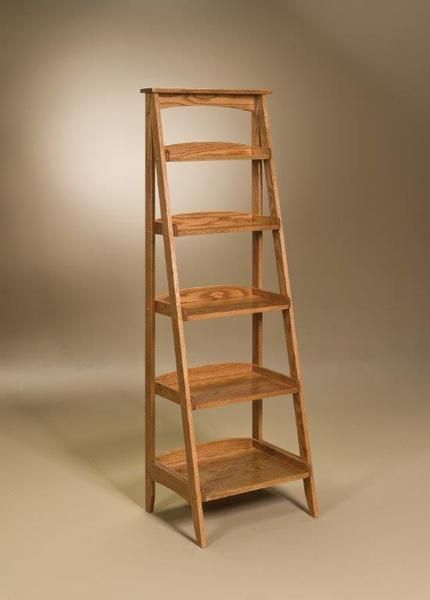 Ladder Bookshelf From Dutchcrafters Amish Furniture Within Wooden Ladder Bookcases (View 6 of 15)