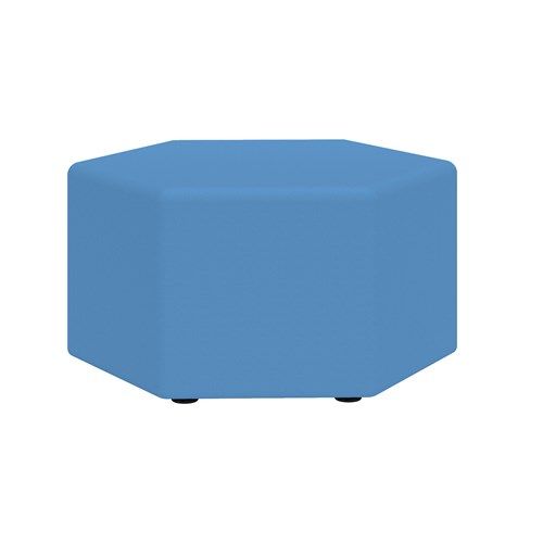 Learn 30” Hexagon Vinyl Ottoman | Safco Products Pertaining To Hexagon Ottomans (View 2 of 15)