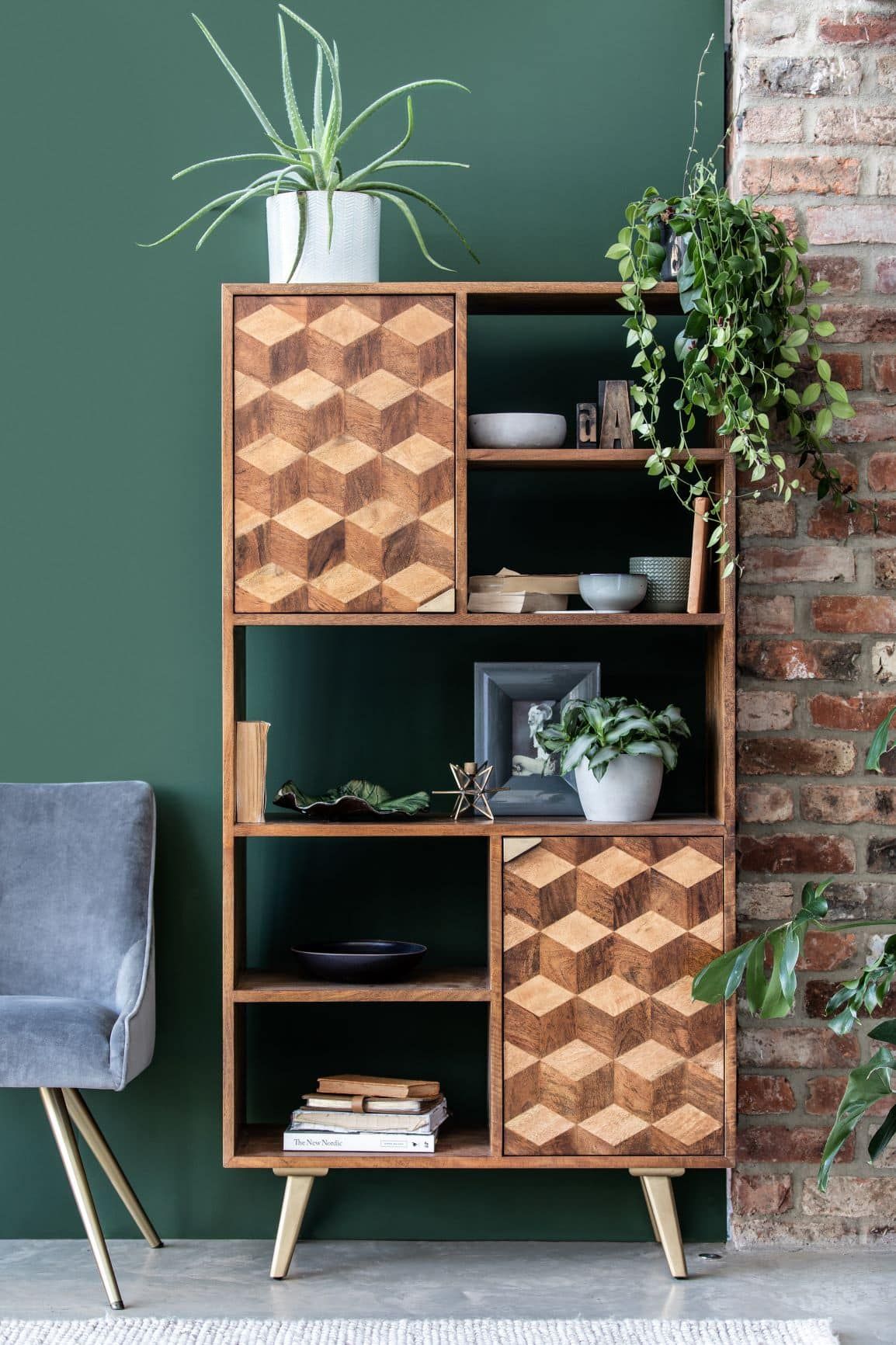 Leon Mango Wood Bookcase / Display Cabinet – Love Home Living Throughout Mango Wooden Bookcases (View 5 of 15)