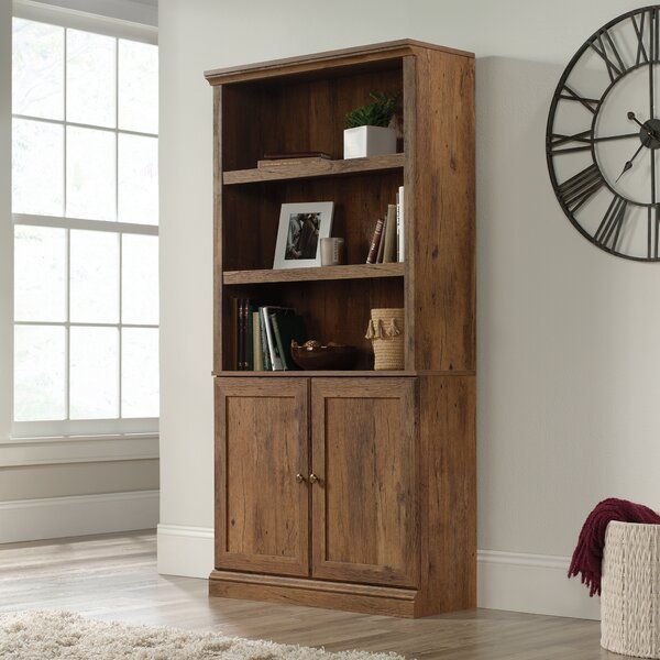 Low Bookcases With Doors | Wayfair Throughout Bookcases With Doors (View 1 of 15)
