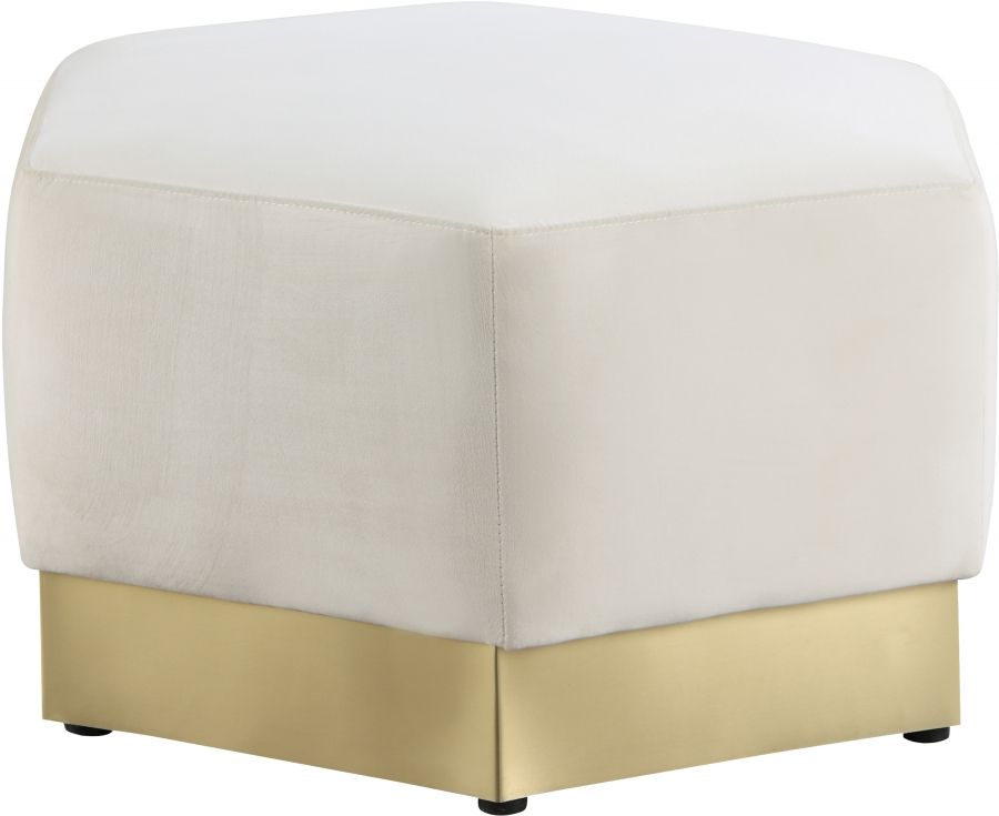 Luxe Geometric Ottoman (ivory Cream) • Lux Lounge Efr (888) 247 4411 With Regard To Soft Ivory Geometric Ottomans (View 3 of 15)