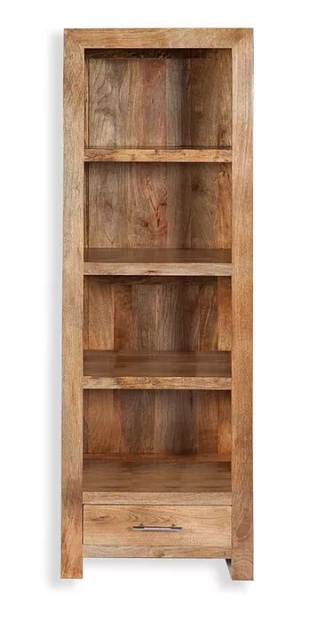 Mango Wood Tall Cube Bookcase – Simpson Furniture Ltd For Mango Wooden Bookcases (View 3 of 15)