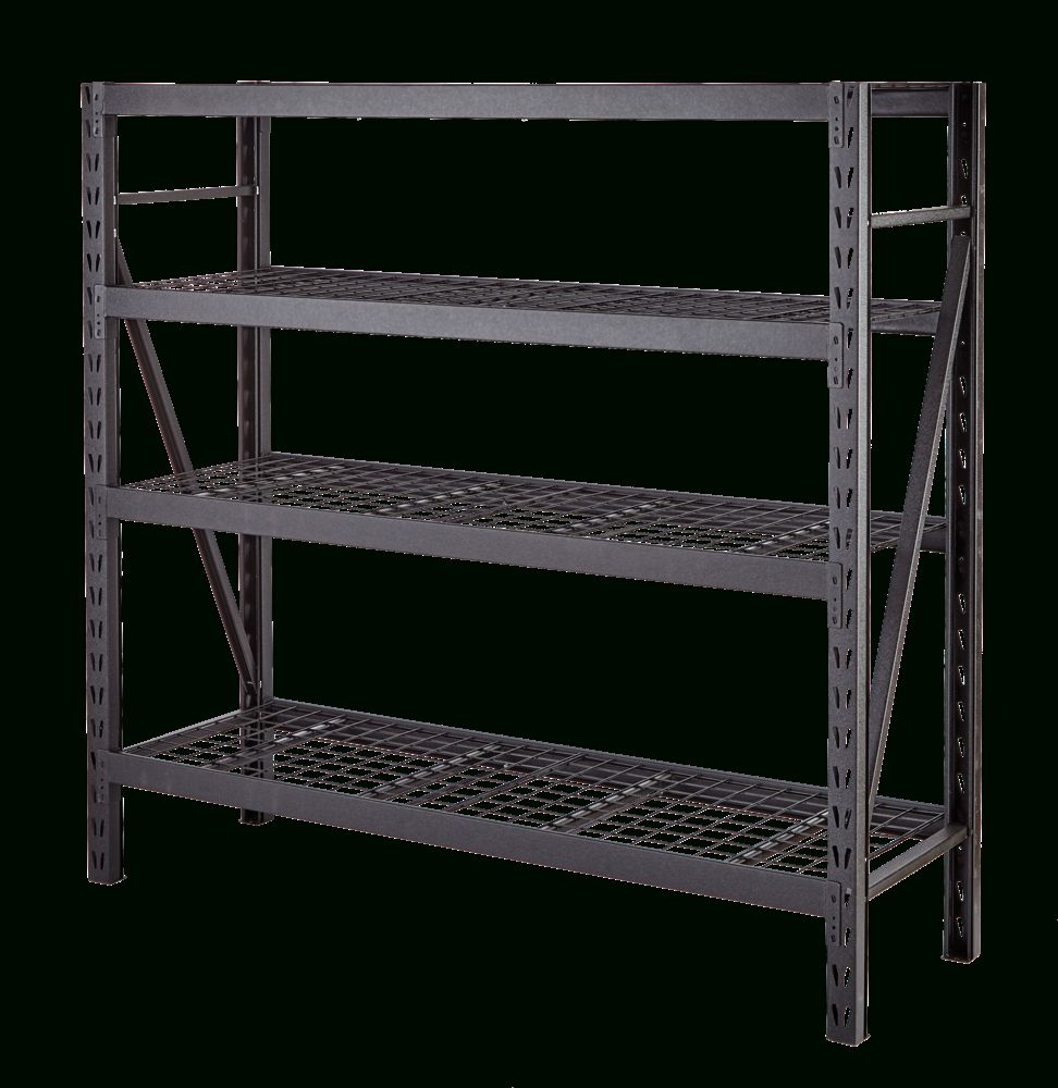 Maximum Adjustable 4 Shelf Heavy Duty Steel Metal Storage Rack / Shelving  Unit, 77 X 24 X 72 In | Canadian Tire With Regard To 77 Inch Free Standing Bookcases (View 9 of 15)