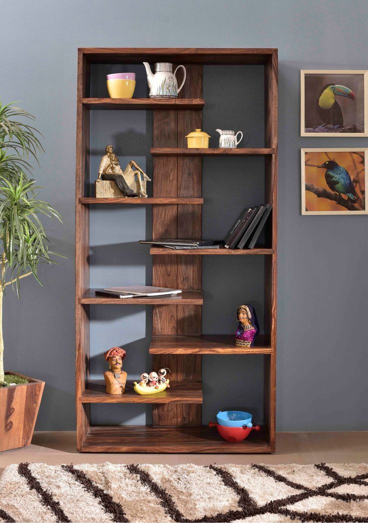 Medium Brown Solid Wood Bookcase – Brownstone | Rc Willey | Floating  Shelves Living Room, Floating Shelves, Wood Bookcase Regarding Nut Brown Finish Bookcases (View 11 of 15)