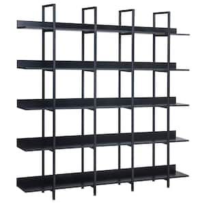 Metal – Black – Bookcases & Bookshelves – Home Office Furniture – The Home  Depot For Gun Metal Black Bookcases (View 3 of 15)