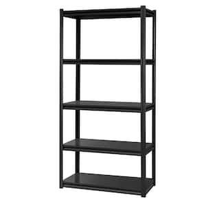 Metal – Black – Bookcases & Bookshelves – Home Office Furniture – The Home  Depot Inside Gun Metal Black Bookcases (View 4 of 15)