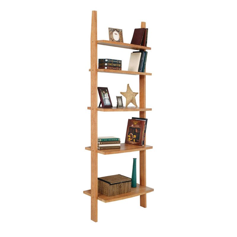 Modern Wooden Ladder Style Bookshelf | Solid Wood | Vermont Made Intended For Wooden Ladder Bookcases (View 7 of 15)
