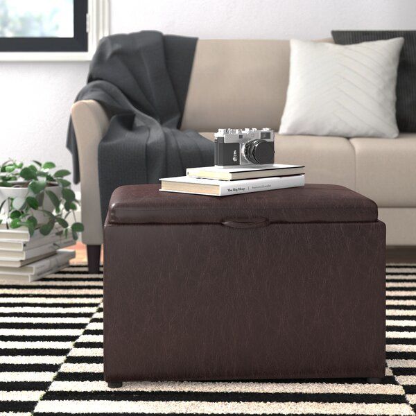 Ottoman With Reversible Tray | Wayfair Throughout Storage Ottomans With Reversible Trays (View 1 of 15)