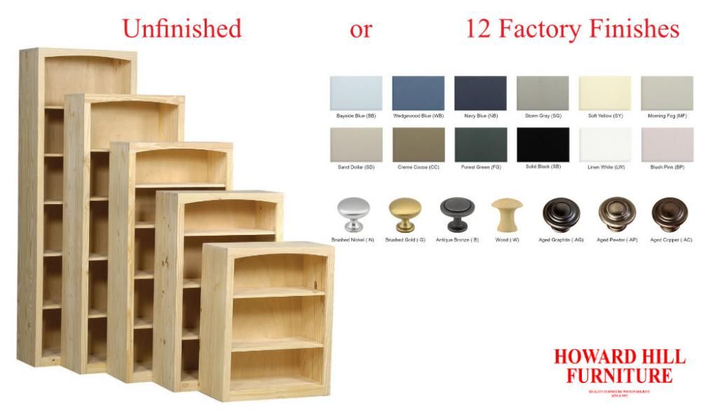 Pine 30 Inch Wide Bookcases | Howard Hill Furniture For 30 Inch Bookcases (View 1 of 15)
