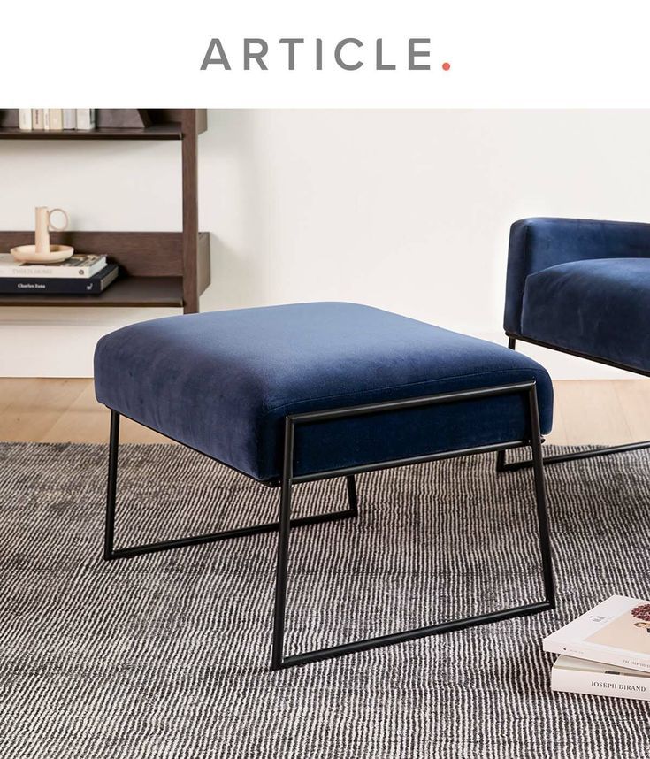 Regis Cascadia Blue Ottoman | Blue Ottoman, Ottoman, Diy Furniture Decor For Upholstery Soft Silver Ottomans (View 13 of 15)
