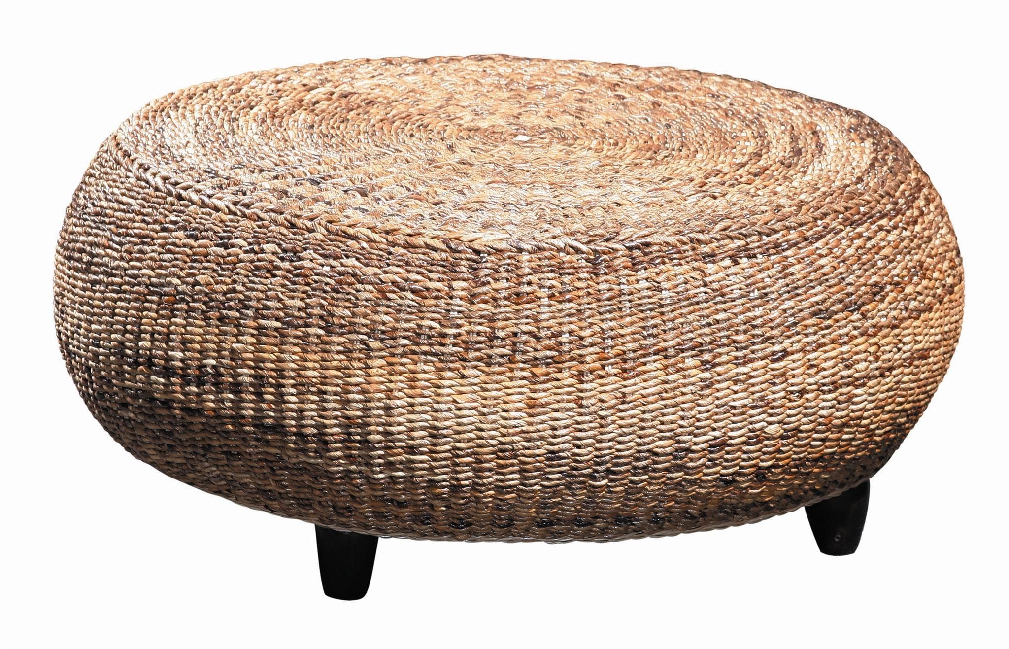 Round Wicker Ottoman – Ideas On Foter Pertaining To Rattan Ottomans (View 2 of 15)