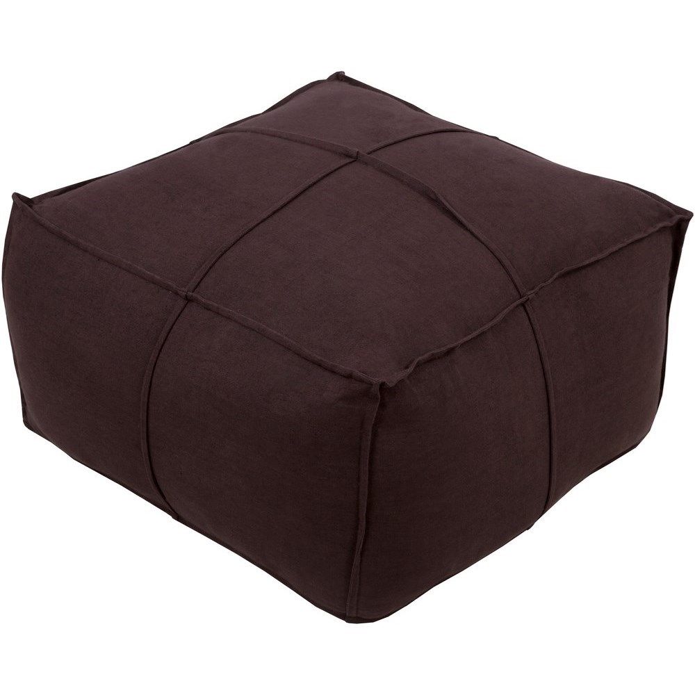 Ruby Gordon Accents Solid Linen 24 X 24 X 13 Cube Pouf | Ruby Gordon Home |  Poufs With Regard To Solid Linen Cube Ottomans (View 9 of 15)