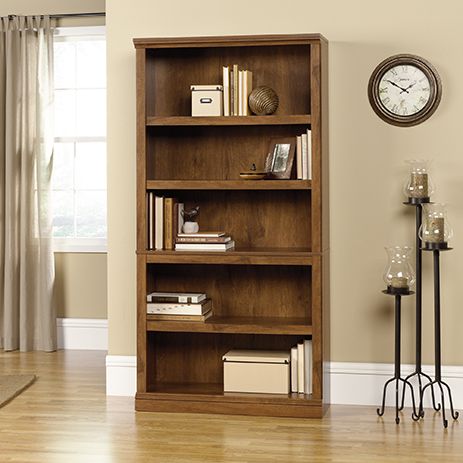 Sauder Select | 5 Shelf Bookcase | 410367 | Sauder Pertaining To Five Shelf Bookcases With Drawer (View 4 of 15)