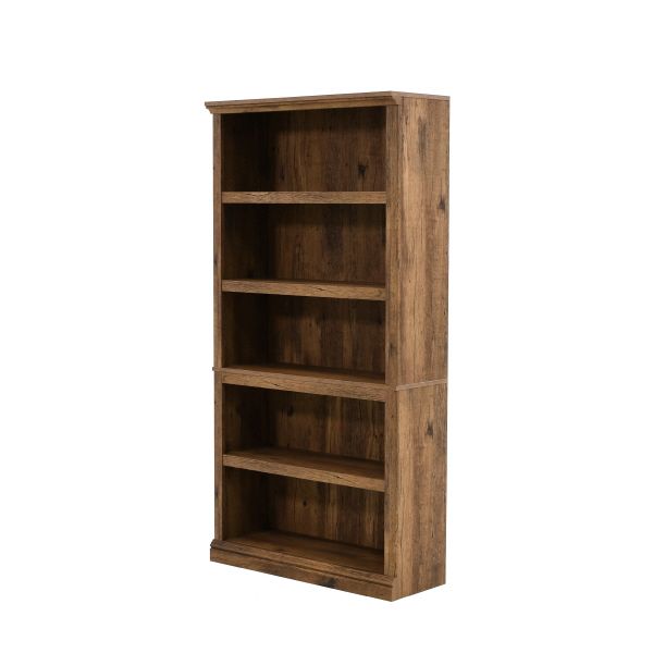 Sauder Select 5 Shelf Bookcase Vintage Oak (426421) – Sauder With Regard To Bookcases With Five Shelves (Photo 5 of 15)