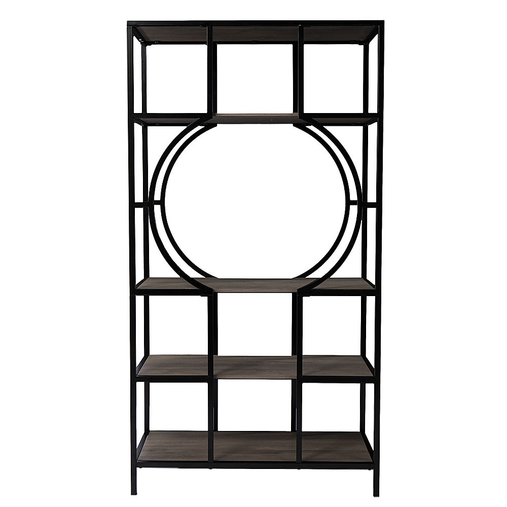 Sei Furniture Sei Tyberton 5 Tier Bookcase Natural And Black Finish  Hz1119038 – Best Buy For Five Tier Bookcases (Photo 13 of 15)
