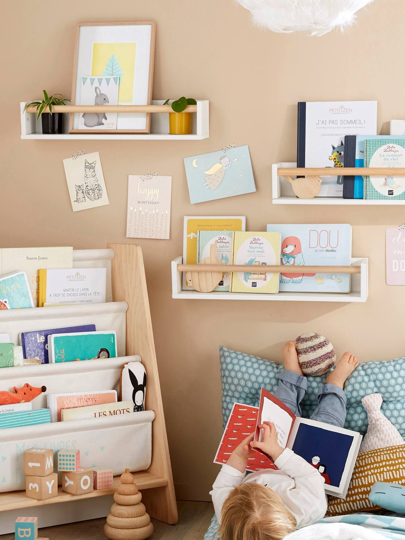 Set Of 2 Book Shelves – Light Pink, Bedroom Furniture & Storage | Vertbaudet With Light Pink Bookcases (View 13 of 15)