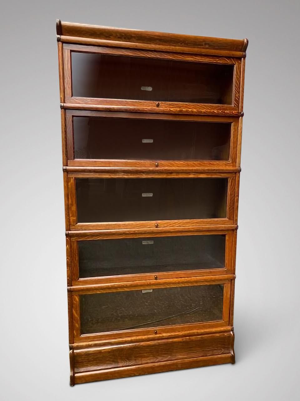 Sold/antique Tall Oak Globe Wernicke Bookcase – Antique Bookcases/cabinets Within Antique Copper Bookcases (View 5 of 15)