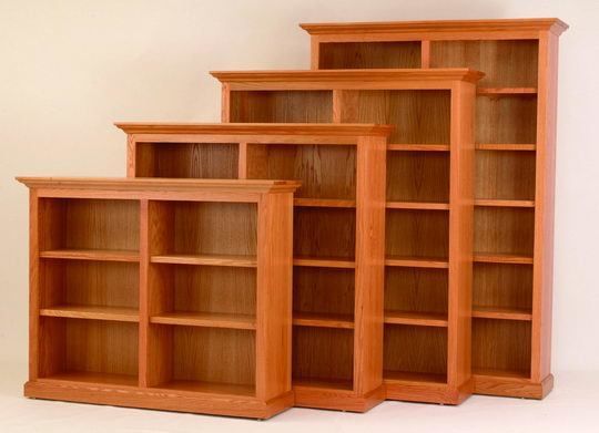 Solid Wood 60" Executive Bookcase From Dutchcrafters Amish Furniture Intended For 60 Inch Bookcases (View 6 of 15)