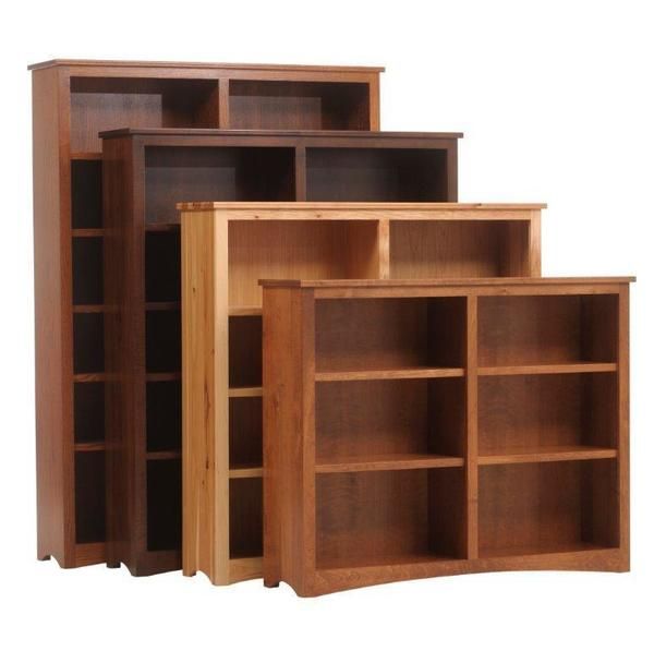 Solid Wood Mission Bookcases From Dutchcrafters Amish Furniture For 60 Inch Bookcases (View 12 of 15)