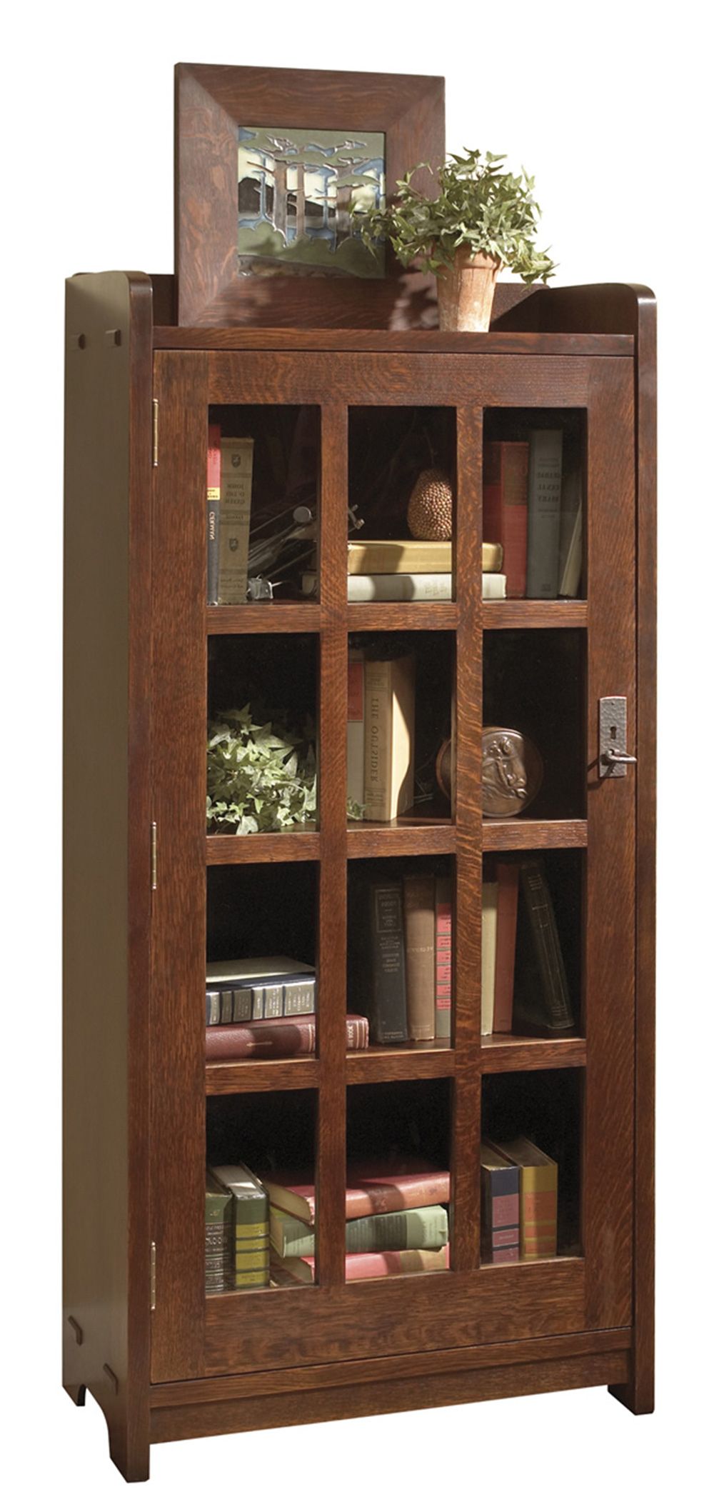 Stickley Single Door Bookcase – Flegel's Home Furnishings Intended For Single Door Bookcases (View 4 of 15)