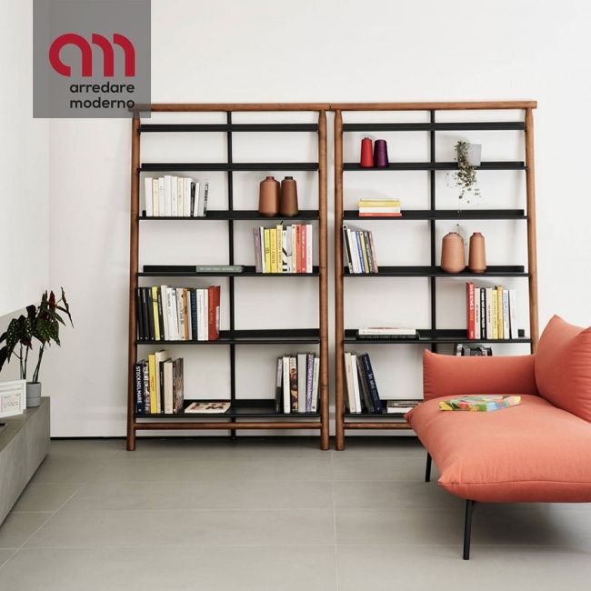 Suite Midj Bookcase With Minimalist Open Slat Bookcases (View 7 of 15)