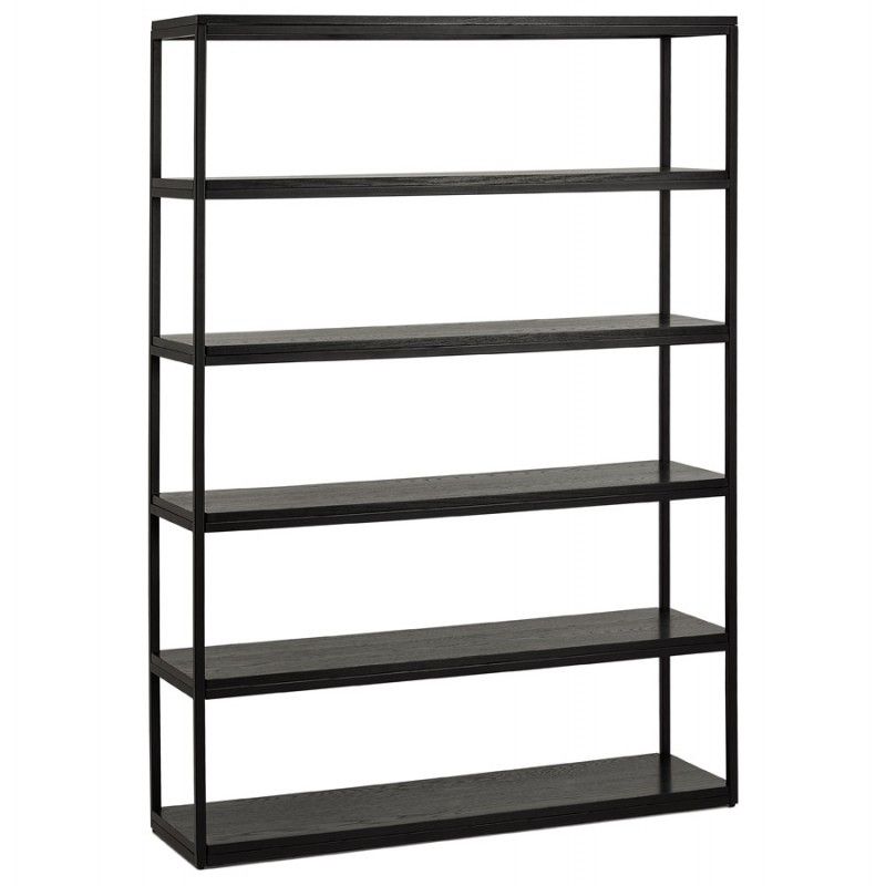 Superb Industrial Style Bookshelf For A Chic Interior! With Textured Black Bookcases (View 7 of 15)