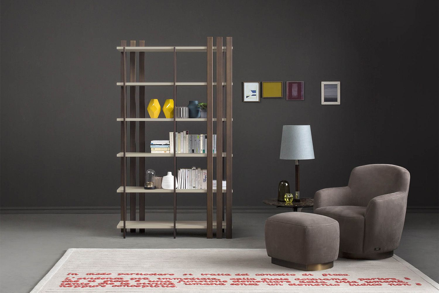 Tall Free Standing 6 Shelf Bookcase Tower | Bodema For Minimalist Open Slat Bookcases (Photo 4 of 15)