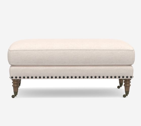 Tallulah Upholstered Ottoman | Pottery Barn Throughout Upholstered Ottomans (View 3 of 15)