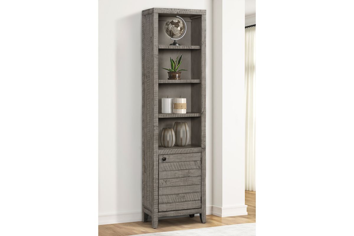 Tempe Open Top Bookcase In Gray Stone, 22 Inch | Mor Furniture Pertaining To Gray Metal Stone Bookcases (View 15 of 15)