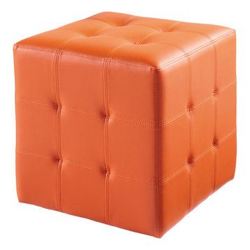 The 15 Best Orange Ottomans And Footstools For 2023 | Houzz With Regard To Orange Ottomans (View 10 of 15)
