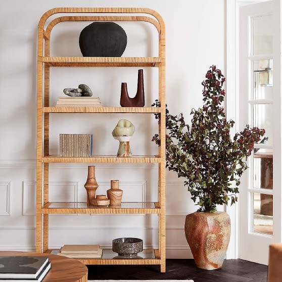 The Best Rattan Bookcases & Bookshelves In Every Design Style And Trend –  Candie Anderson For Rattan Bookcases (Photo 3 of 15)