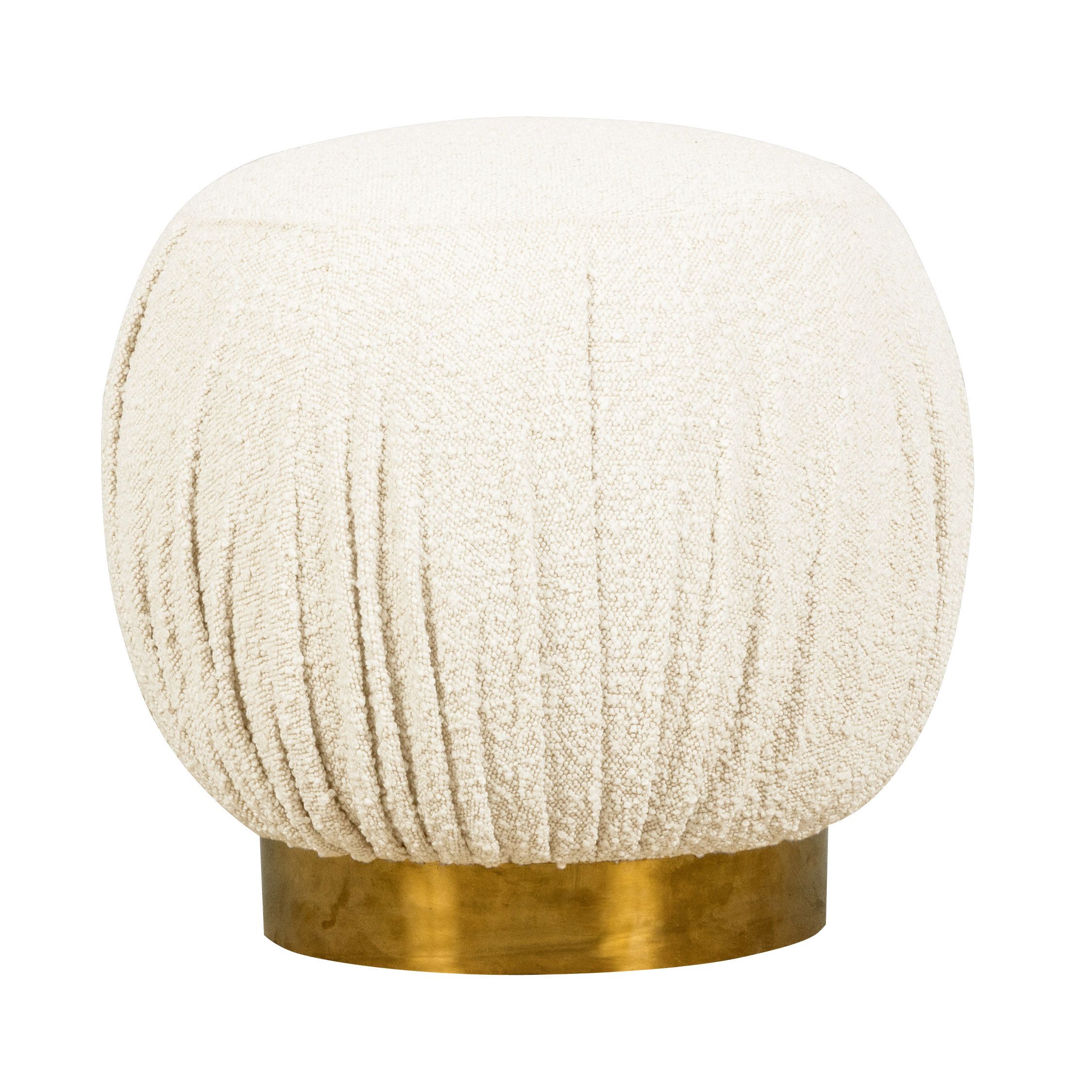 Tulip Boucle Ottoman – Tov Furniture Inside Boucle Ottomans (View 13 of 15)