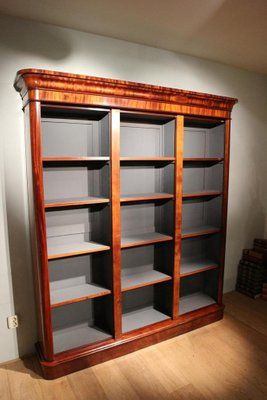 Victorian Open Bookcase In Mahogany For Sale At Pamono Within Minimalist Open Slat Bookcases (View 13 of 15)