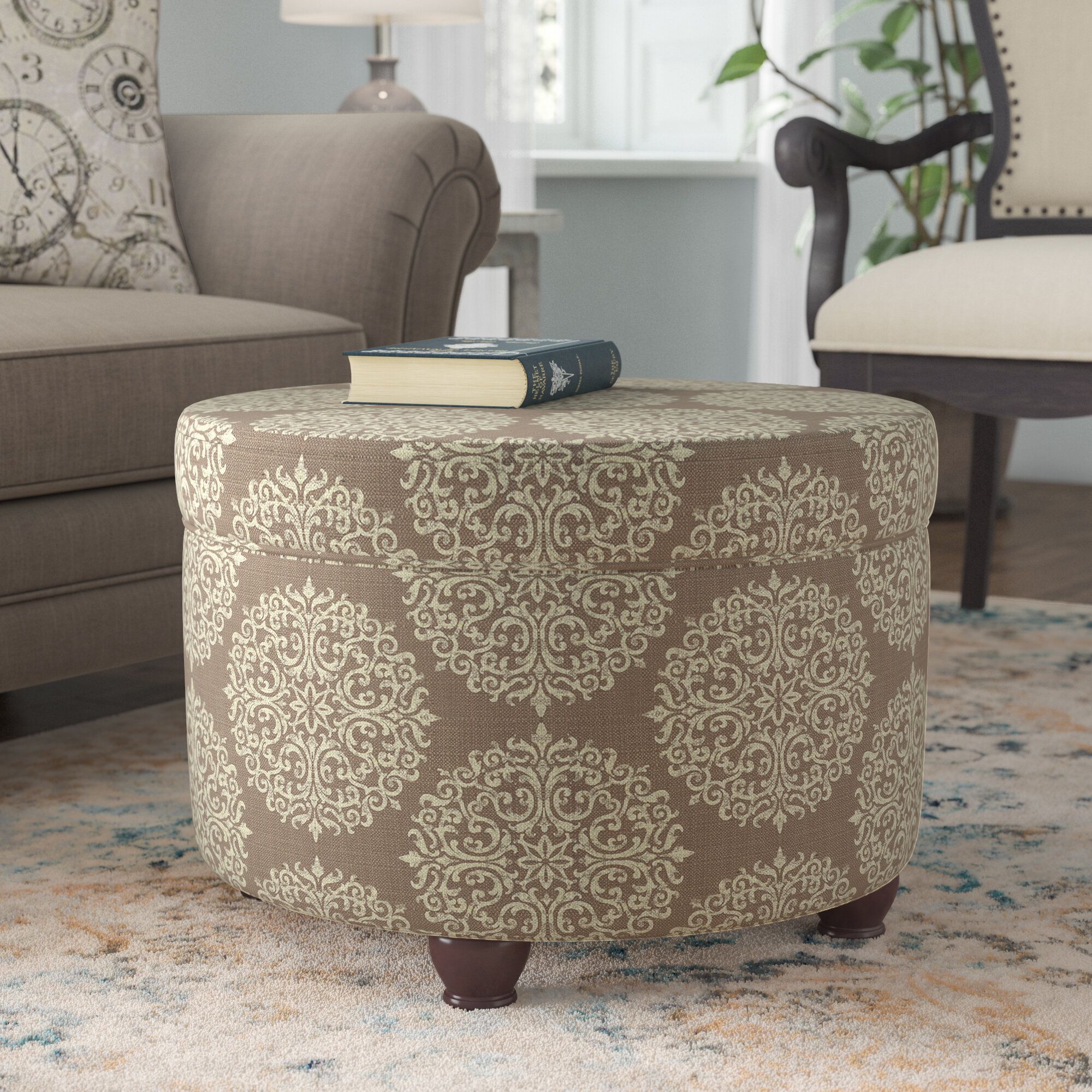 Wayfair | Brown Round Ottomans & Poufs You'll Love In 2023 With Regard To Brown Wash Round Ottomans (View 1 of 15)