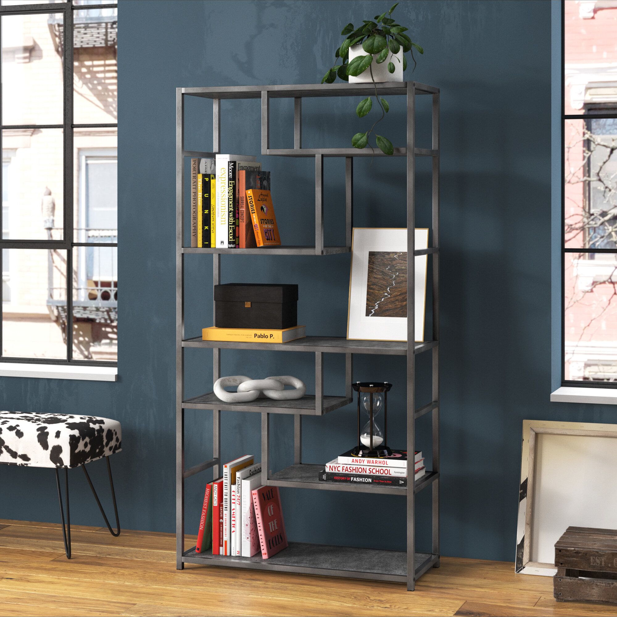 Wayfair | Gray Metal Bookcases You'll Love In 2023 With Gray Metal Stone Bookcases (Photo 6 of 15)