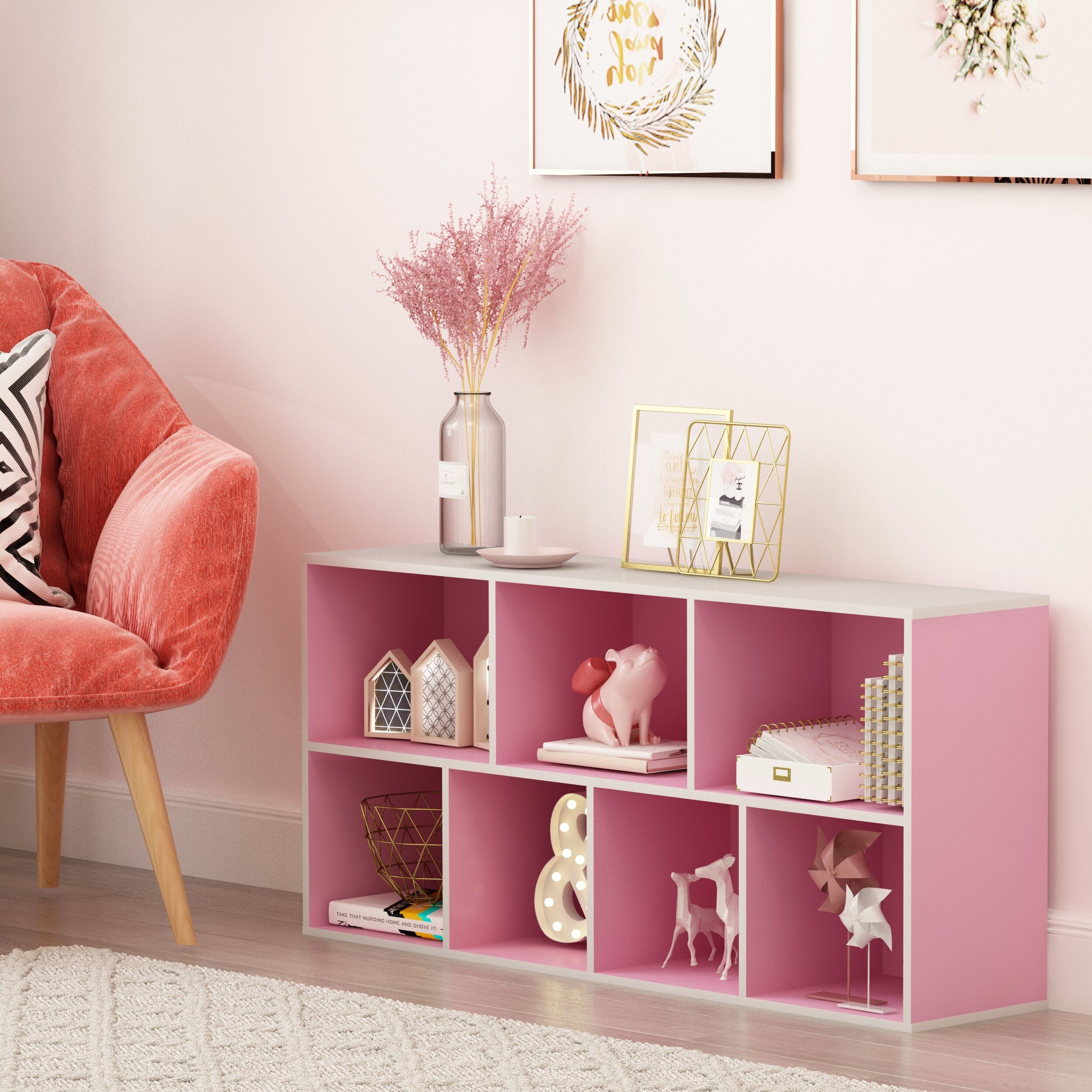 Wayfair | Pink Bookcases You'll Love In 2023 Regarding Light Pink Bookcases (View 6 of 15)
